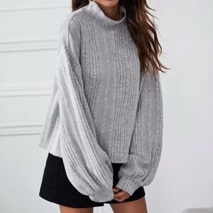Cozy Gray Women's Sweater